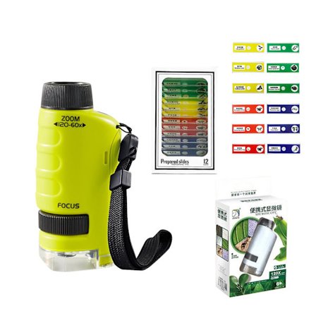 Miniscope Kids, lommemikroskop for barn, bærbart mikroskop