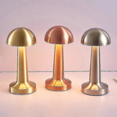 Vintage Bordlampe Bærbar Batteri LED Nat Varm Lampe Genopladelig Lampe Ny Golod