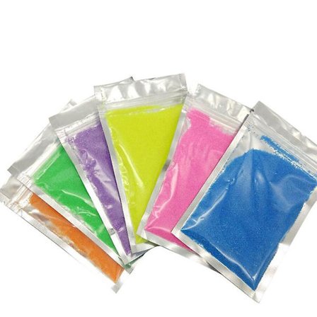 DIY Ikke-våt Magisk Sand Håndlagde Leker Farget Sand I 6 Assorterte Farger - 6 Poser Med 50g Kunstutstyr For Barn