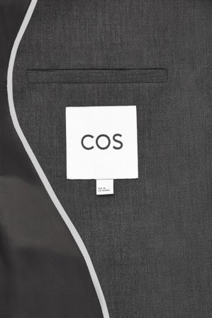 COS Dwurzędowa Wełniana Marynarka in Szary