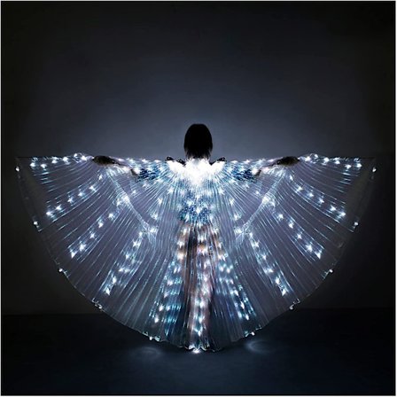LED mavedanse Isis vinger mavedanse lysende engel dans