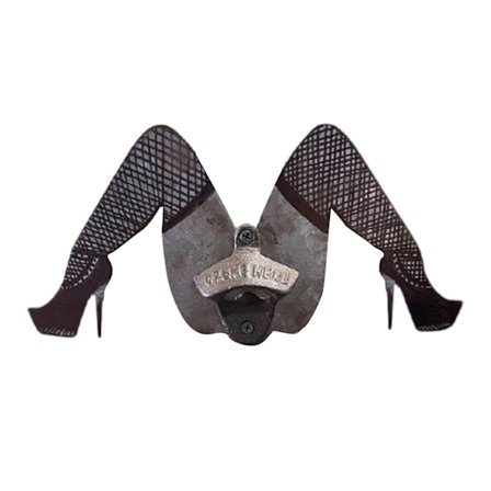 Funny Legs Vintage Flasköppnare Väggmonterad Metall Öl Flasköppnare Rustikt verktyg för Hem Bar