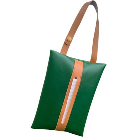 Læder lommetørklædeholder - Bil lommetørklædeæske Papirhåndklædeholder | PU læder bagsæde solskærm servietholder lommetørklædeetui Biltilbehør til 