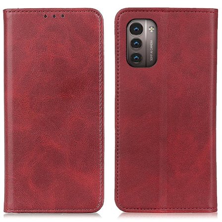 Äkta läder Nokia G11 / Nokia G21 fodral - Röd