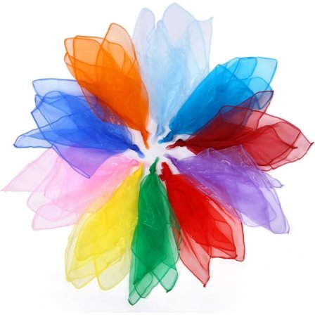 30 stk Jongleringskjerf, Dansesjal, Gymnastikk-sjal, Barnehage-barn Forestillingssjal for Dansing, Jonglering, Ga