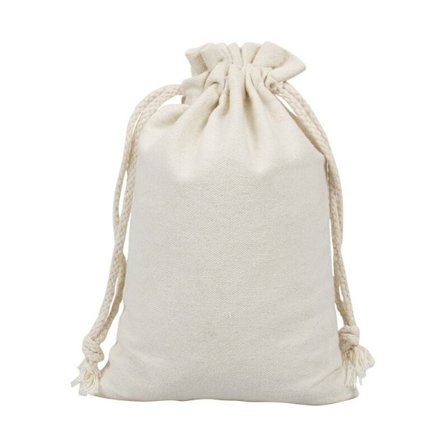 20 pientä kangaskassia, puuvillakassi, pellavainen korukassi, kangaskassi kiristysnyörillä, lahjakassi 13 x 18 cm - Täydellinen