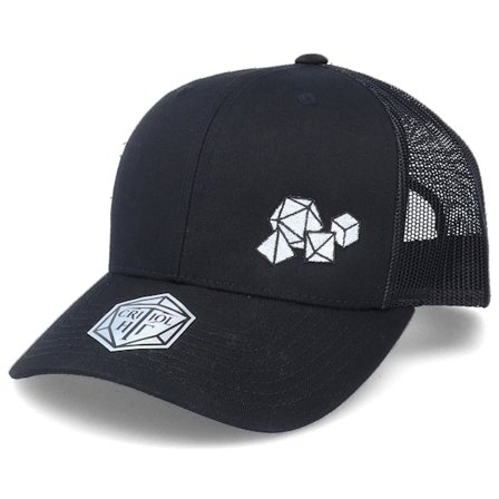 Critiql Hit - Svart trucker Caps - Polyhedral Dice Set Black Trucker @ Hatstore