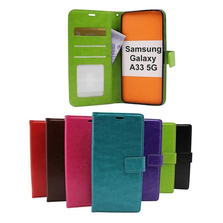 Crazy Horse Wallet Samsung Galaxy A33 5g (a336b) Lila