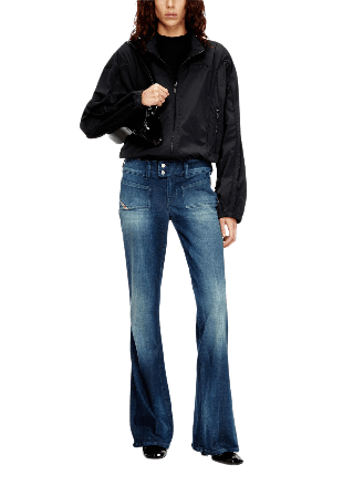 Diesel Bootcut Jeans D-Hush 09N33 Dam Blå 24W32L