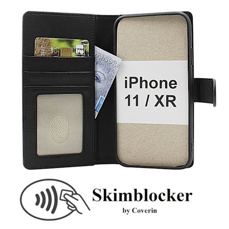 Skimblocker iPhone 11 & iPhone XR Plånboksfodral