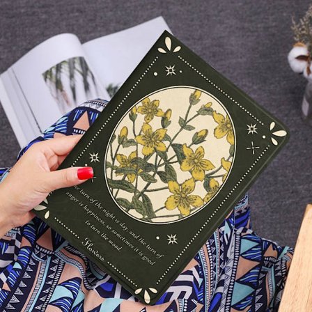 Fodral för iPad 2/3/4 9.7" Bokformat Retro Gardenia Storlek Silikonrem