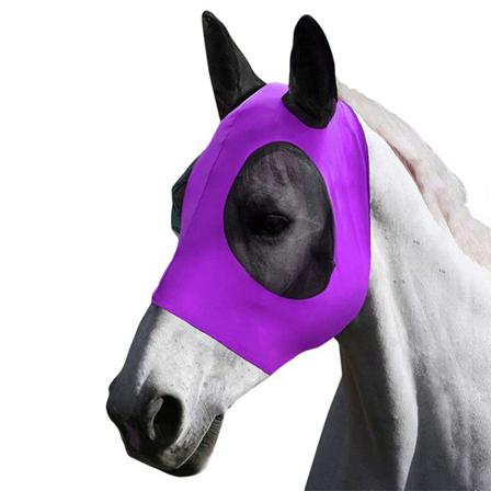 Hästflugmask Elasticitetsflugmask Med Öron Uv-skyddsljus