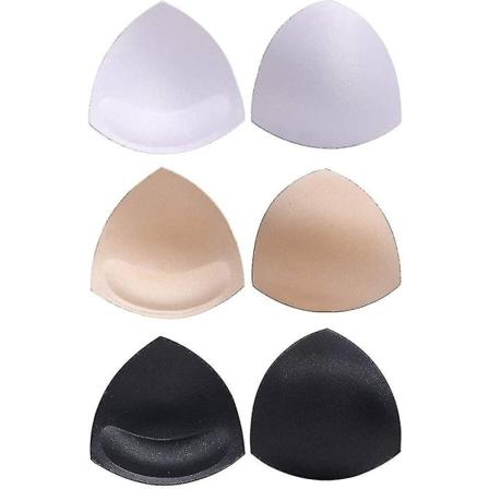 Par af BH-puder, BH-puder Bikini-puder BH-indsatser Push-up-puder, 3 farver