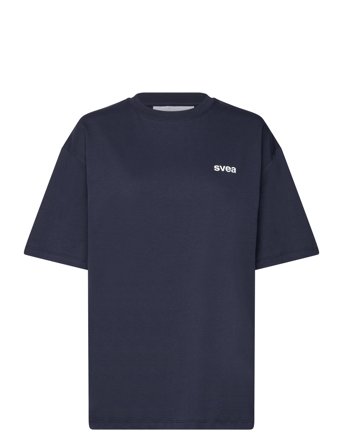 Svea Smaustin Boxy Ss T-Shirt - Navy - L