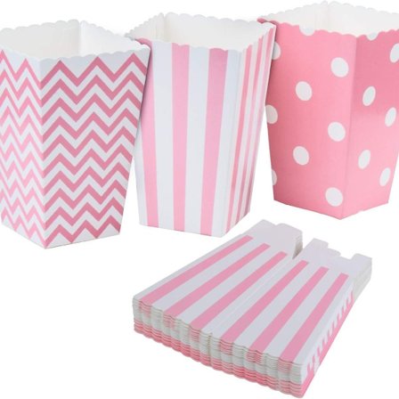 Diealles Popcorn-lådor, 36 st popcornpåsar popcorn godis lådor behållare