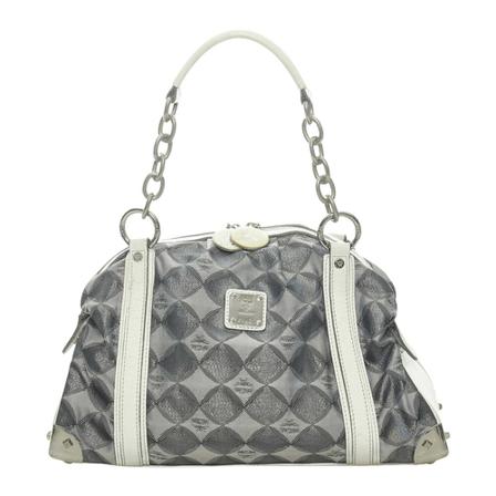 MCM Pre-owned, Shoulder Bags Grijs, Dames, Maat:ONE Size