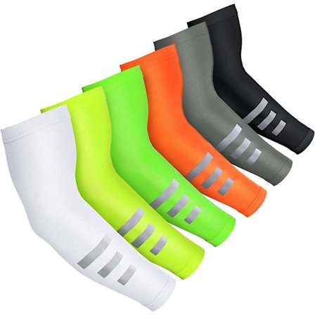 6 par armärmar Kylning Solskydd Ljus färg