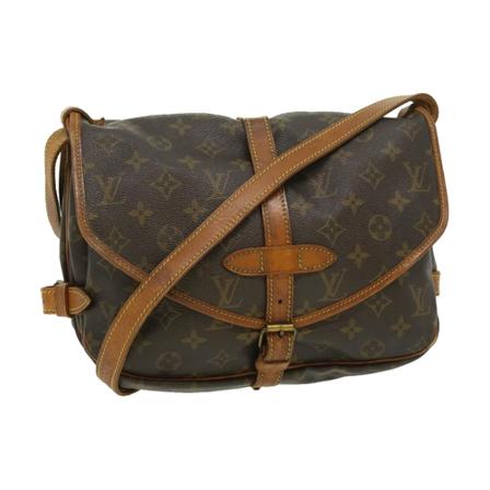 Louis Vuitton Vintage, Pre-owned Saumur 30 Monogram Messenger Bag Bruin, Dames, Maat:ONE Size