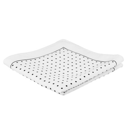 Jedwabna poszetka w drobne kropki dla mężczyzn - Wzorzyste poszetki