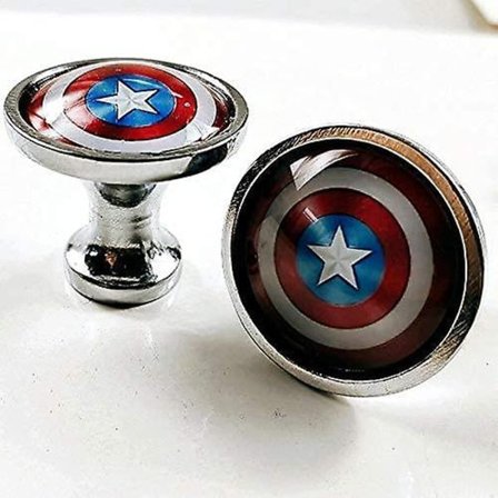 Skyddshandtag med ett hål, dörrar, lådor, skåp, möbelhandtag - 6 stycken