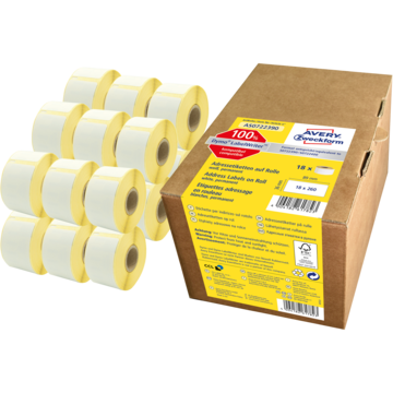 Dymo Etikett Hvit 36x89 mm