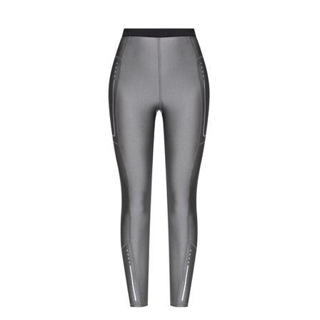 Moncler, Leggings with logo Grijs, Dames, Maat:L