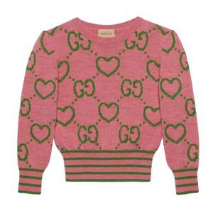 Kids - Gucci Pink GG Knit Sweater 12 Years - Jumpers and knitwear - 12 years - Pink - Mädchen