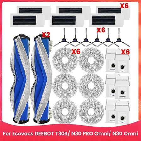 Til Ecovacs DEEBOT T30S/ N30 PRO Omni/ N30 Omni Robotstøvsuger