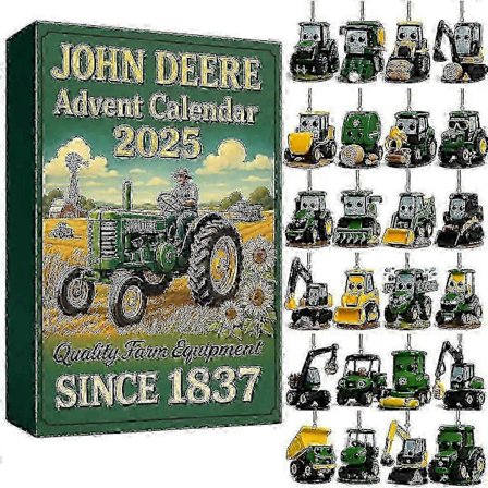 24-dagars *John Deere Adventskalender 2025 Traktor Blind Box, Julklapp.z (FMY)