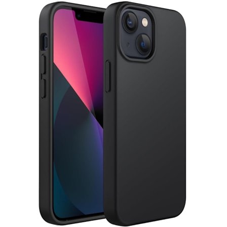 iPhone 13 Matt Svart Silikon Skal