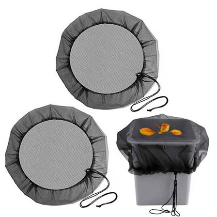 2 stycken Mesh Cover kompatibla med regntunna, vattenuppsamlingshinkar Skydd