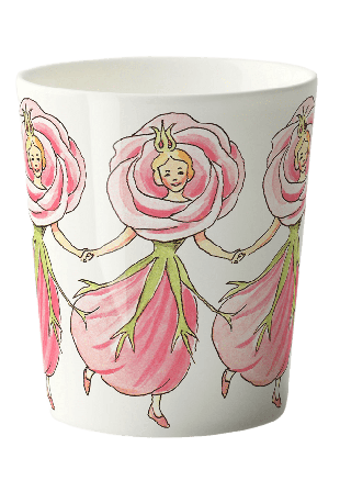 Design House Stockholm Elsa Beskow Mugg 28cl Rose Glas Rosa 10X8,5