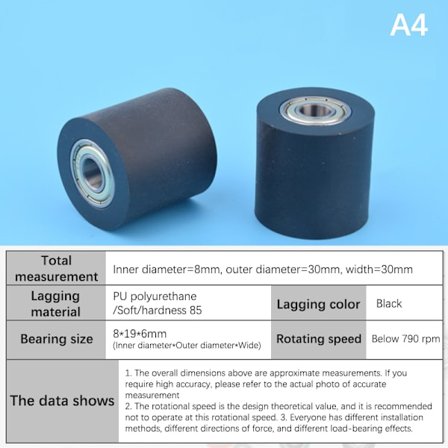 PU polyuretanhjul 30mm Press Papir Mask hine Press Line Fla