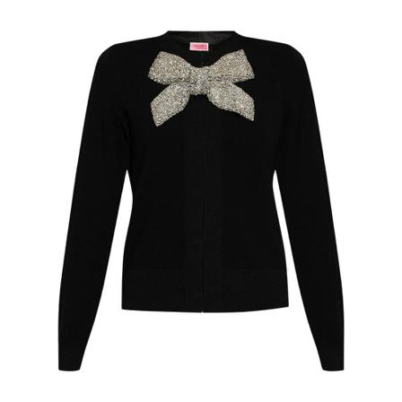 Kate Spade, Round-neck Knitwear Zwart, Dames, Maat:S