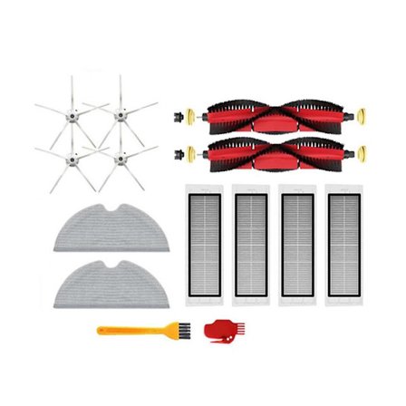 Tillbehör för S5 S6 Max Pure E4 E5 T6 T4 Hepa Filter Dammsugare Huvudsidoborste Moppduk Spa