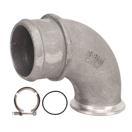 Turbocharger Outlet Elbow i aluminiumlegering - Pålitlig och robust turbo-outlet-elbow - Ersättning för luftöverföringsrör för Cummins Engine 4BTA