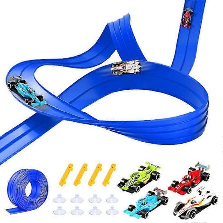 2025 5 Meter DIY Flexibelt Bilbana Racing Set för småttingar Inomhus Utomhus Lek [HK]