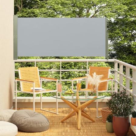 vidaXL Infällbar sidomarkis 160x300 cm grå grå
