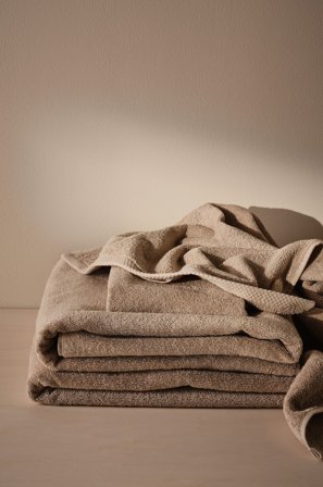 Jotex - Håndklesett 4-pakning Beige - DARCY - Kjøp Håndklær hos Jotex