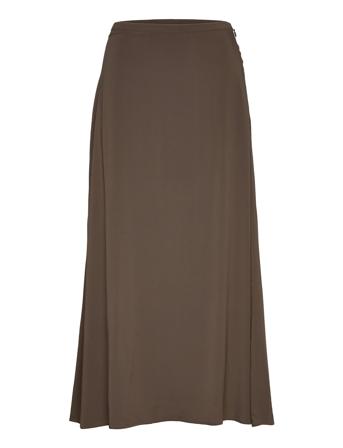 Andina Skirt 9942 Knälång Kjol Brun Samsøe Samsøe