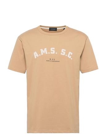Graphic Logo Relaxed-Fit Jersey Beige Scotch & Soda