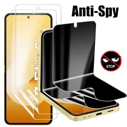 4-i-1 Hydrogel Film För Samsung Galaxy Z Flip 6 Sekretess Skärmskydd Skyddsfilm på Samsung Z Flip 5 4 3 Z Flip6 Inget Glas