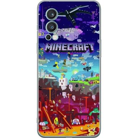 OnePlus Nord 2 5G Gjennomsiktig deksel Minecraft