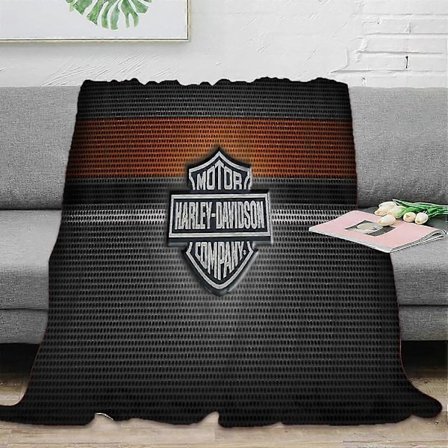 Høst/Vinter Fleecepledd Harley Davidson Flanellpledd Ultramyk Kastpledd Lett Kast for Barn Myk Varm 3D Mote Pledd