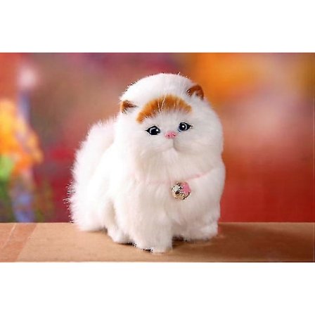 Elektronisk Plysset Katte Sød Robot Dyr Legetøj Søde Ting Elektrisk Kat Mjauer Blød Børn Kæledyr Model Dekoration Dukke Til Børn Gave (FMY)