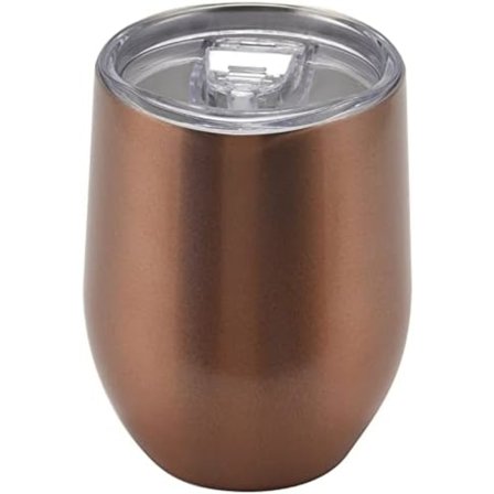 Vinkoppspack med lock, 12oz dubbelväggig vakuumisolerad fläck