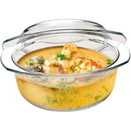 Pieni pyöreä lasinen vuoka kannella, 1,5 litran lasikulho lasikannella, mikroaaltouunin ja uunin kestävä.