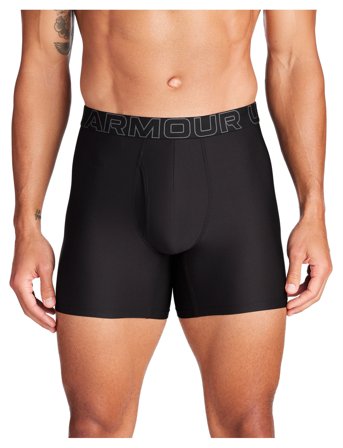 Under Armour Ua Performance Tech Mesh -Solid 6" 3Pk - Black - M