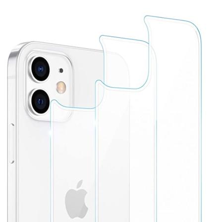 2-PACK (iPhone 12 Mini) BAKSIDA Skärmskydd 9H 0,3mm Transparent