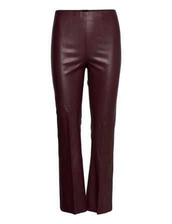 Slkaylee Pu Kickflare Pants Trousers Leather Leggings/Bukser Lilla Soaked In Luxury*Betinget Tilbud